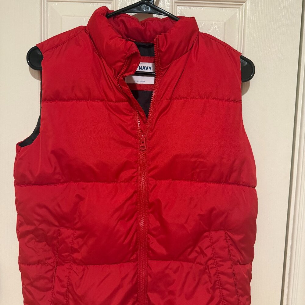 Lot of 3pc - Old Navy Puffer Vest and Adidas Sweat Pants, Size 10-12 Boys